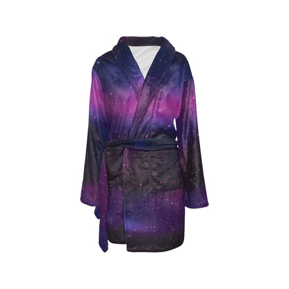 Night sky Pattern Print Design A04 Women's Fleece Robe