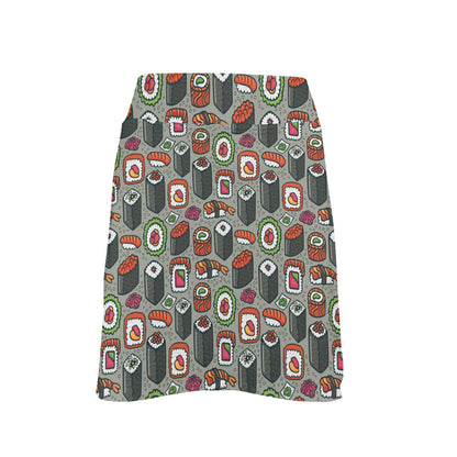 Sushi Print Design LKS301 17" Golf & Pickleball Skort with Pockets