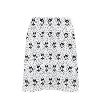 Siberian Huskies Print Design LKS305 17" Golf & Pickleball Skort with Pockets