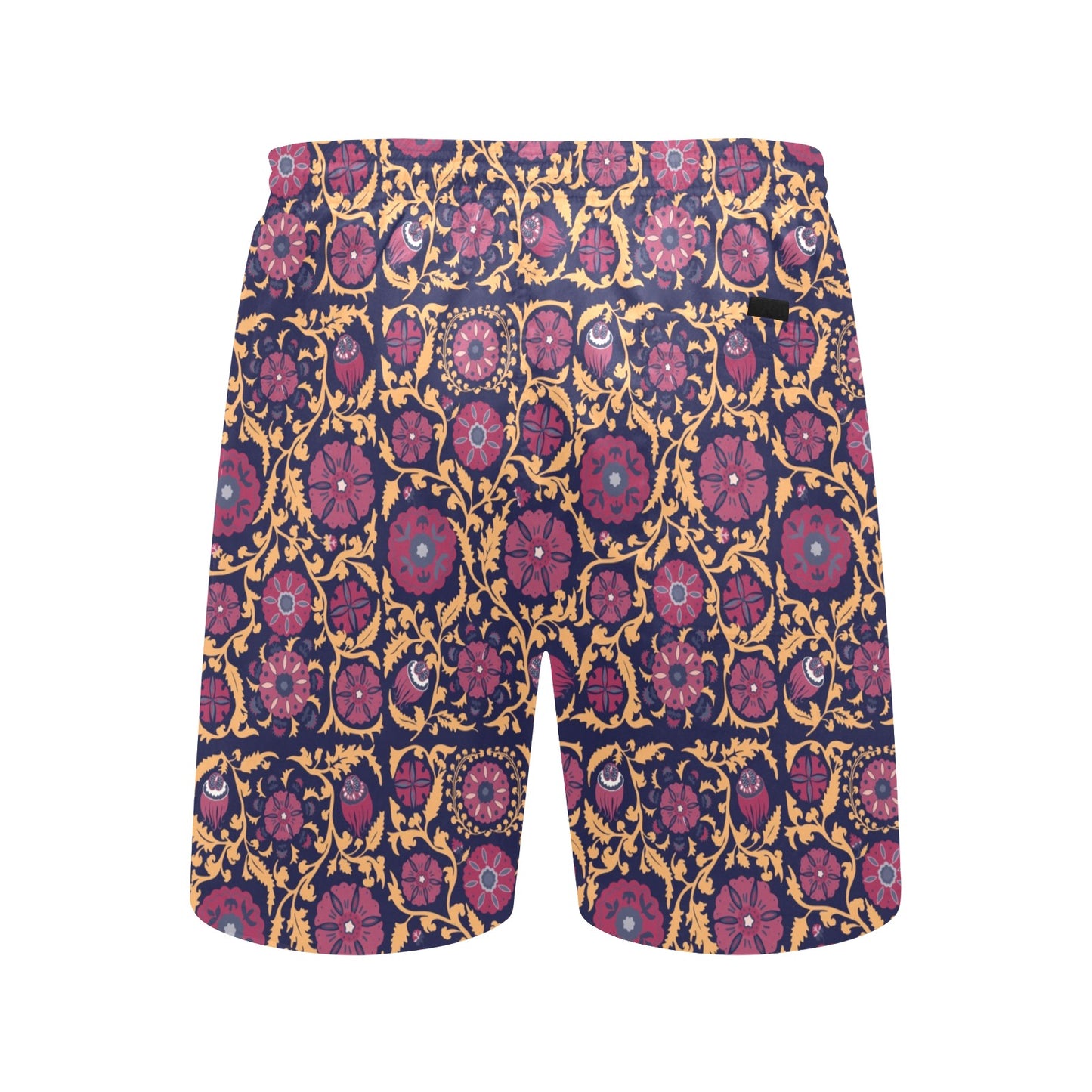 Suzani Print Design LKS303 Men's Swim Trunks Beach Shorts