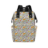 Hippie Print Design LKS306 Diaper Bag Backpack