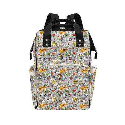 Hippie Print Design LKS306 Diaper Bag Backpack