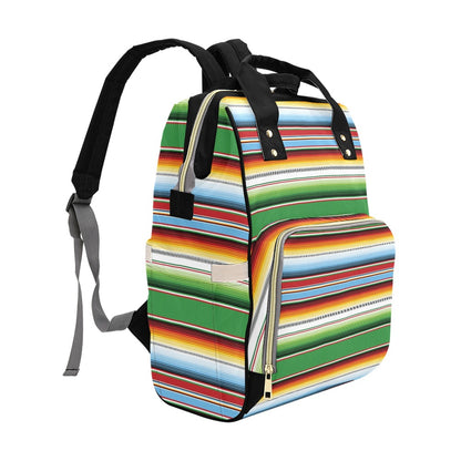 Serape Print Design LKS302 Diaper Bag Backpack