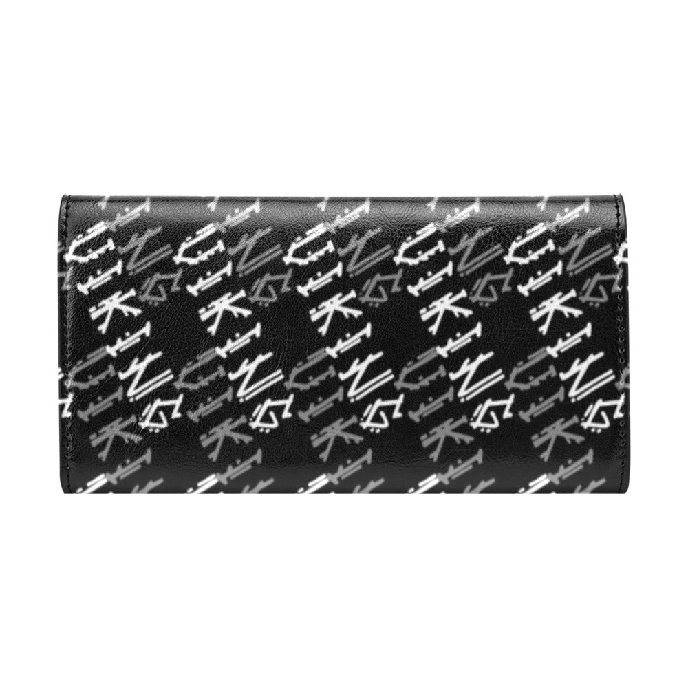 Vikings Print Design LKS306 Women's Trifold Wallet