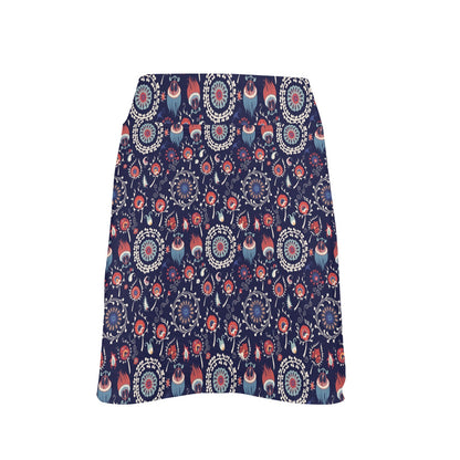 Suzani Print Design LKS305 17" Golf & Pickleball Skort with Pockets