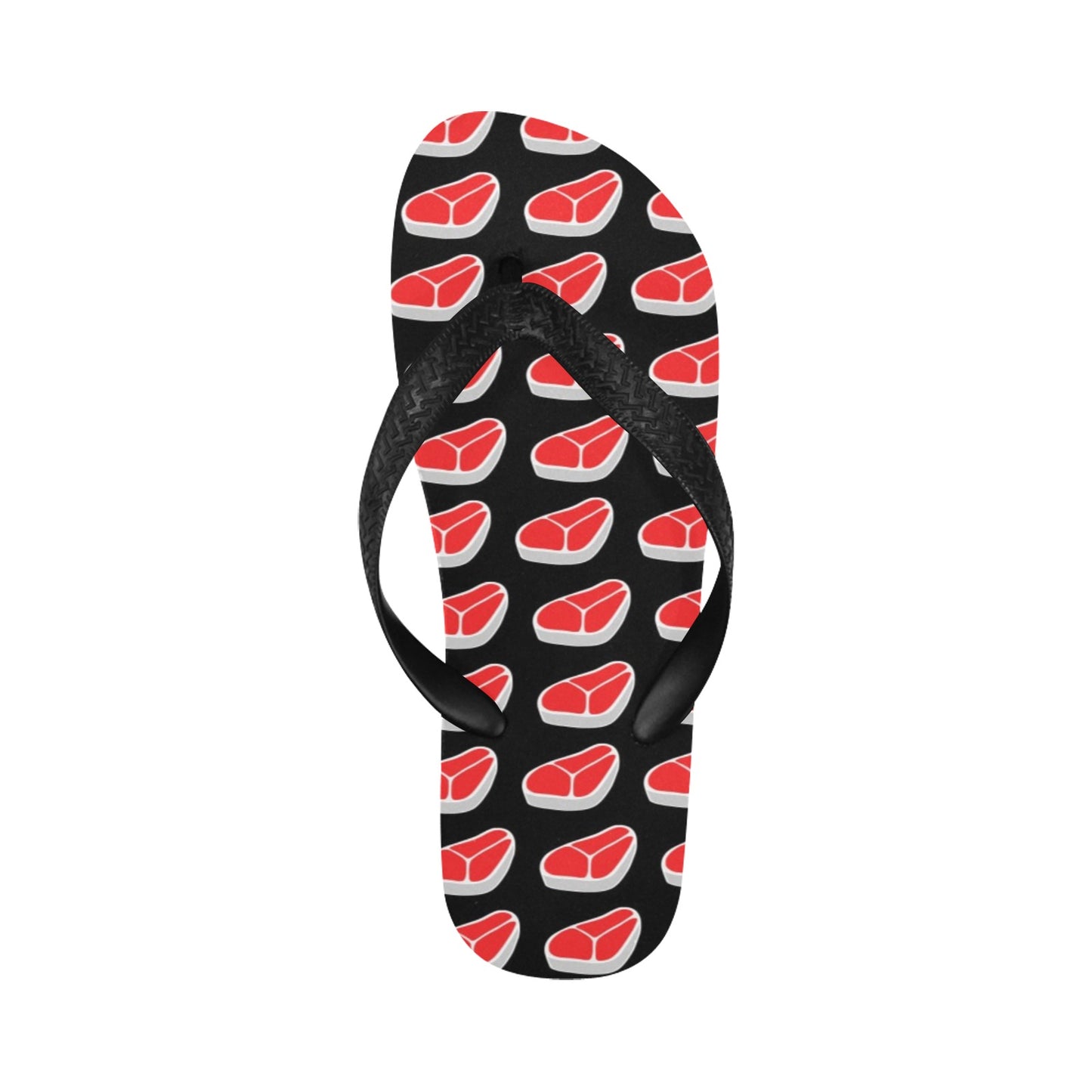 Steak Print Design LKS303 Flip Flops