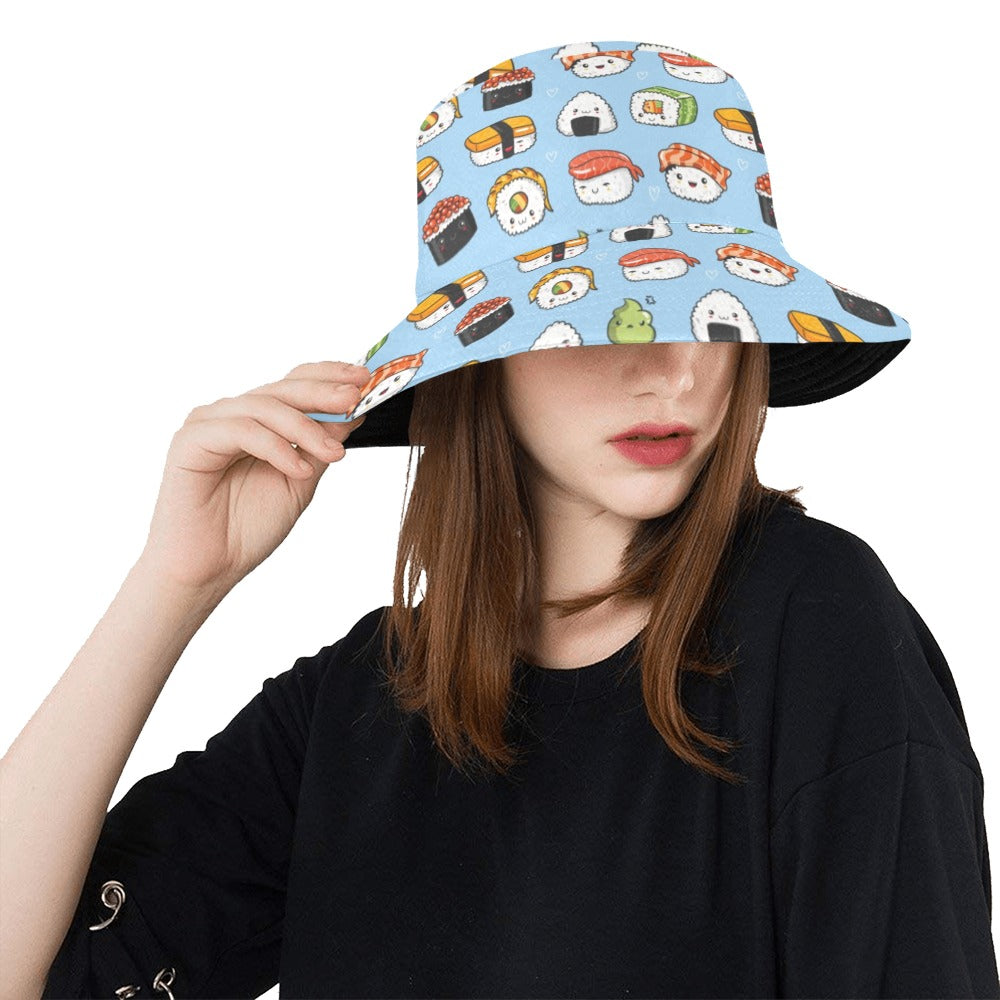 Sushi Print Design LKS303 Unisex Bucket Hat