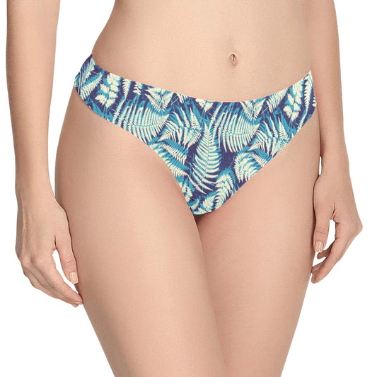 Fern Leave Summer Print Pattern Women's Thongs