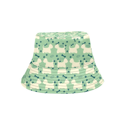 Scottish Terriers Print Design LKS302 Unisex Bucket Hat