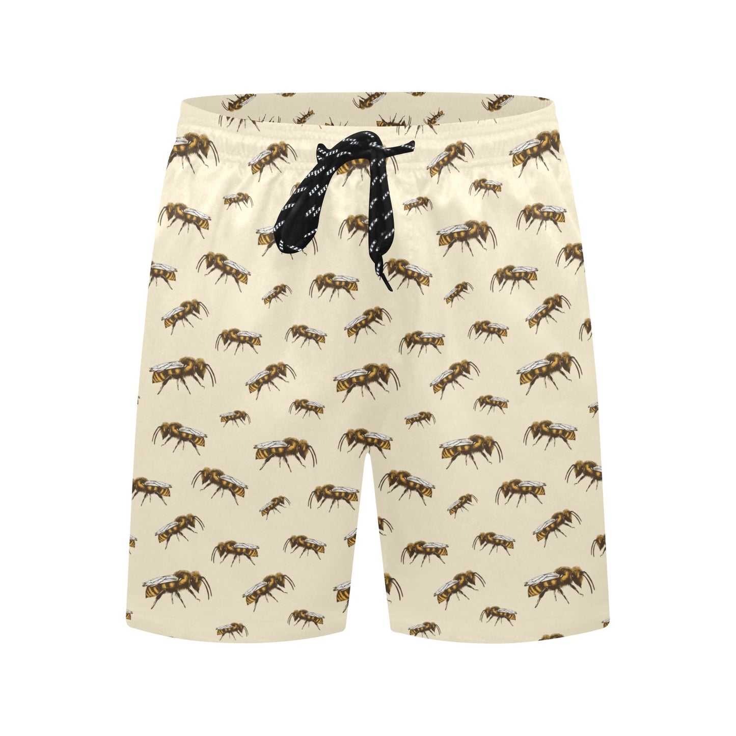 Bee Print Design LKS306 Men's Swim Trunks Beach Shorts