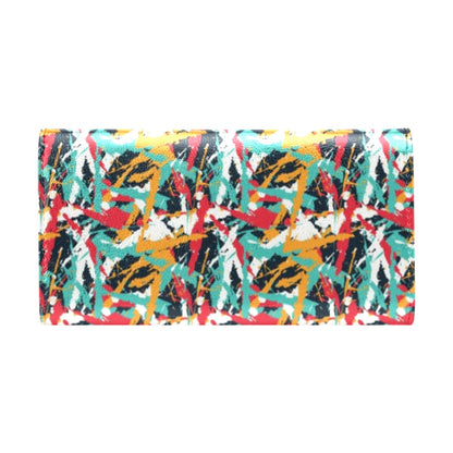 Splatter Print Design LKS304 Women's Trifold Wallet