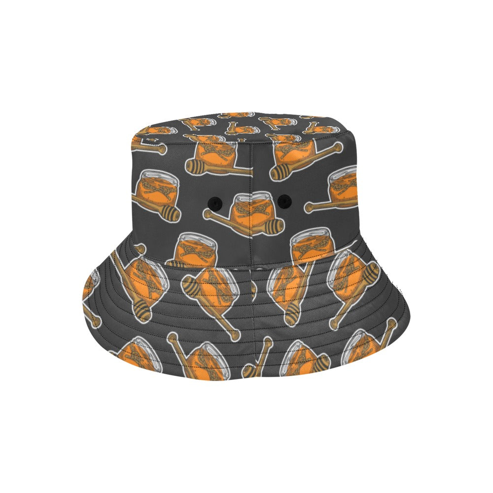 Honey Bee Print Design LKS305 Unisex Bucket Hat