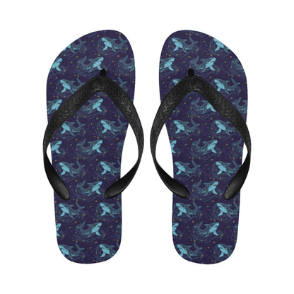 Shark Print Design LKS306 Flip Flops