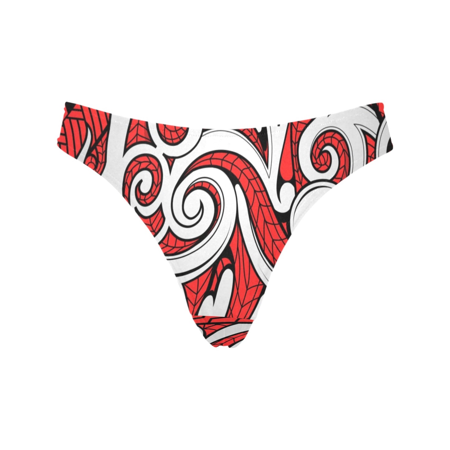 Maori Polynesian Themed Design Print Women's Thongs