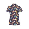 Bird Cute Print Pattern Women's Polo Shirt