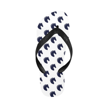 Horse Head Print Design LKS303 Flip Flops