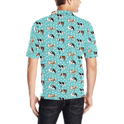 Cattle Print Design LKS405 Men Polo Shirt