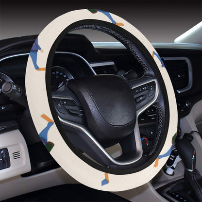 Scuba Driver Print Design LKS301 Steering Wheel Cover with Elastic Edge