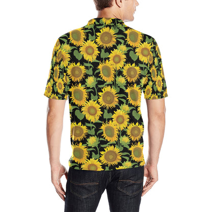 Sunflower Print Design LKS302 Men Polo Shirt