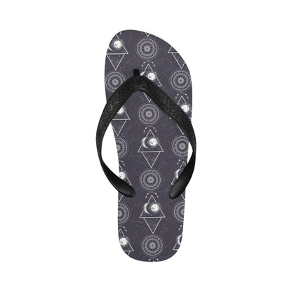 Sun Moon Print Design LKS309 Flip Flops