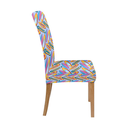 Surfboard Pattern Print Design LKS303 Dining Chair Slipcover