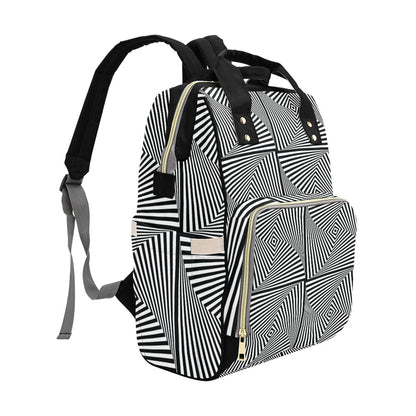 Vortex Print Design LKS302 Diaper Bag Backpack