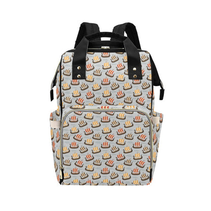 Vikings Print Design LKS308 Diaper Bag Backpack