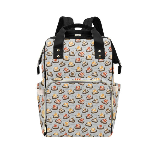 Vikings Print Design LKS308 Diaper Bag Backpack