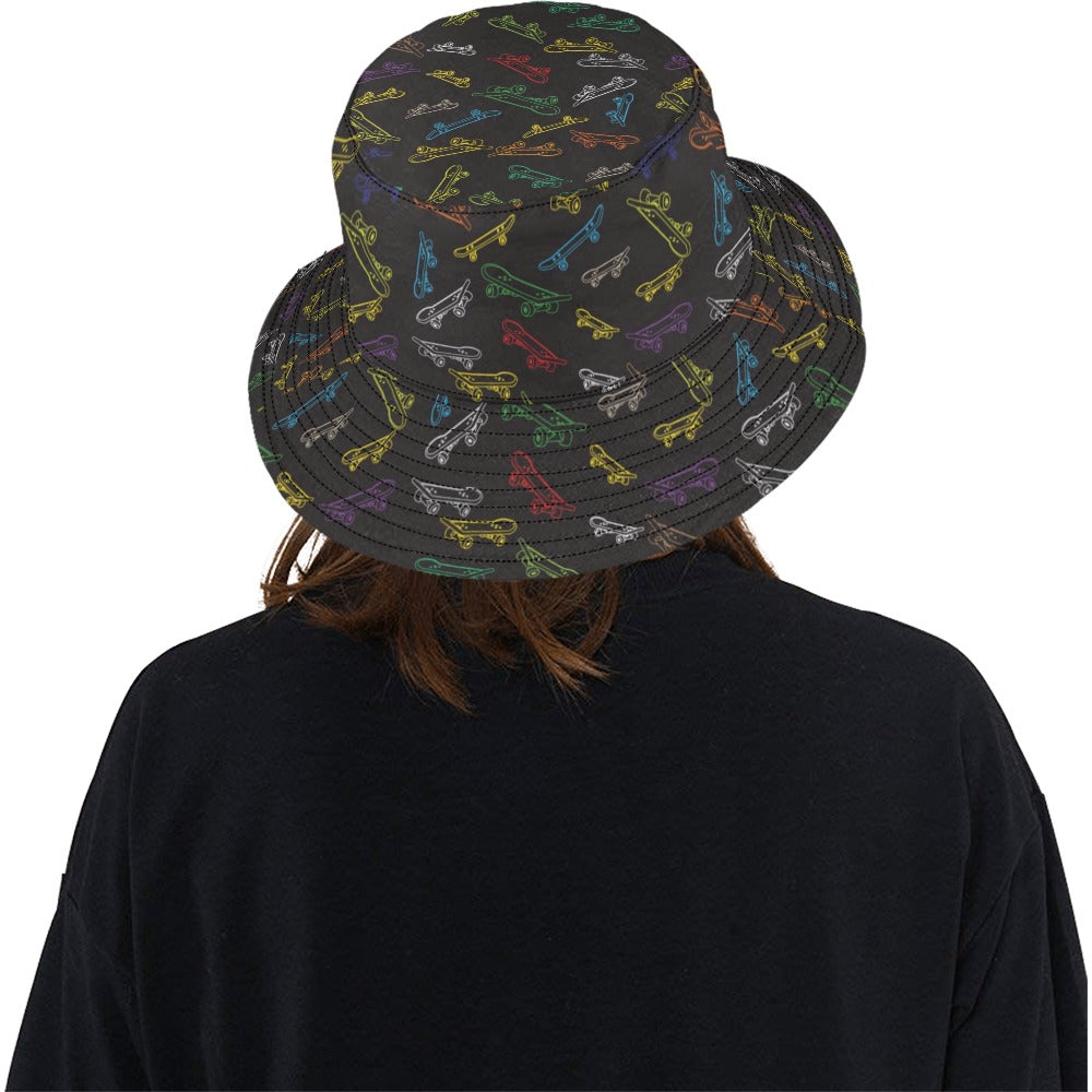 Skateboard Print Design LKS301 Unisex Bucket Hat