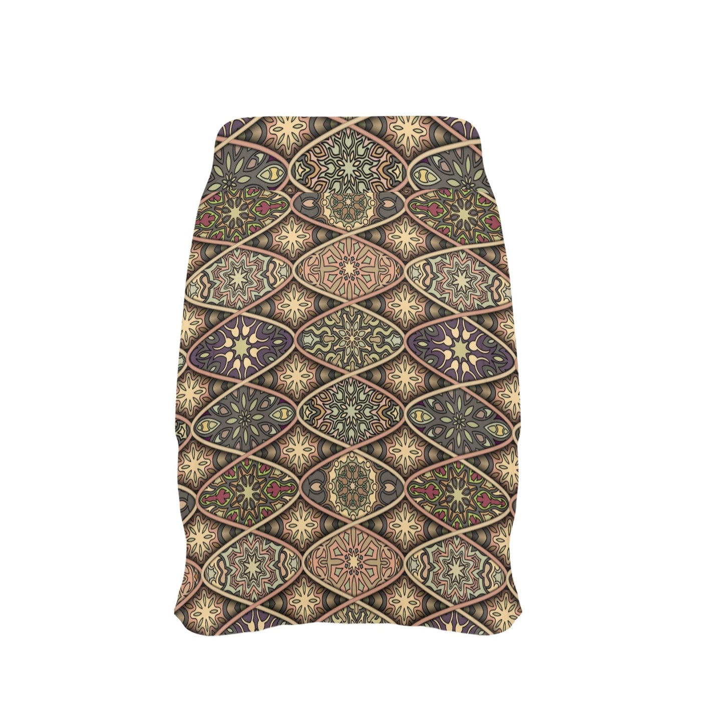 Mandala Motif Themed Design Print 17" Golf & Pickleball Skort with Pockets