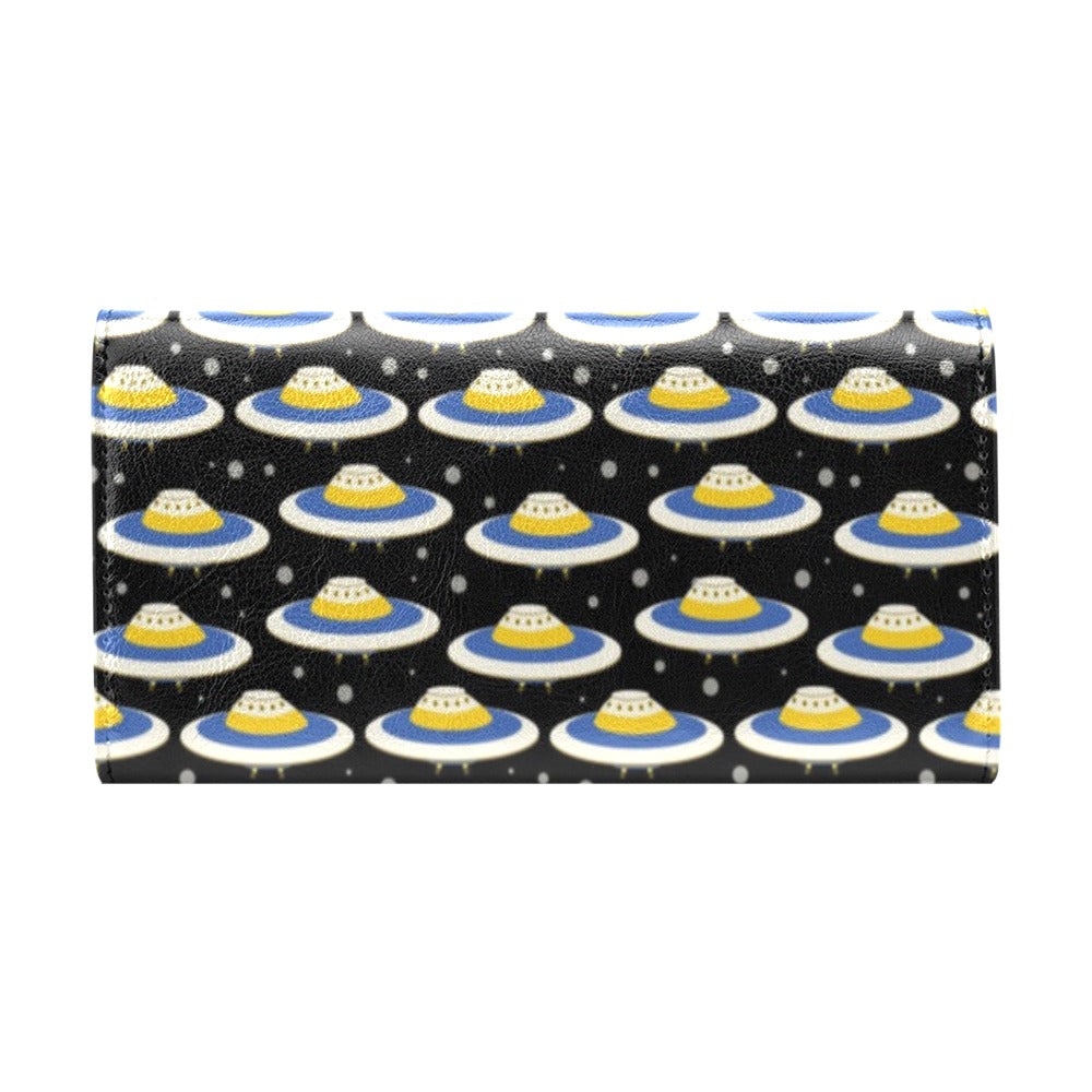 UFO Print Design LKS303 Women's Trifold Wallet