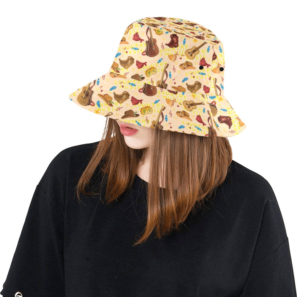 Western Lifestyle Print Design LKS303 Unisex Bucket Hat