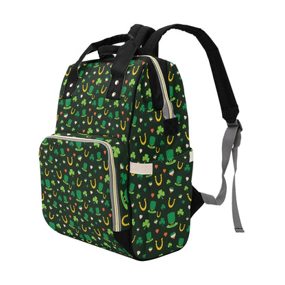 Shamrock Print Design LKS308 Diaper Bag Backpack