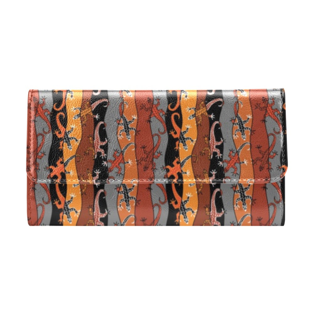 lizard Print Design LKS403 Women's Trifold Wallet