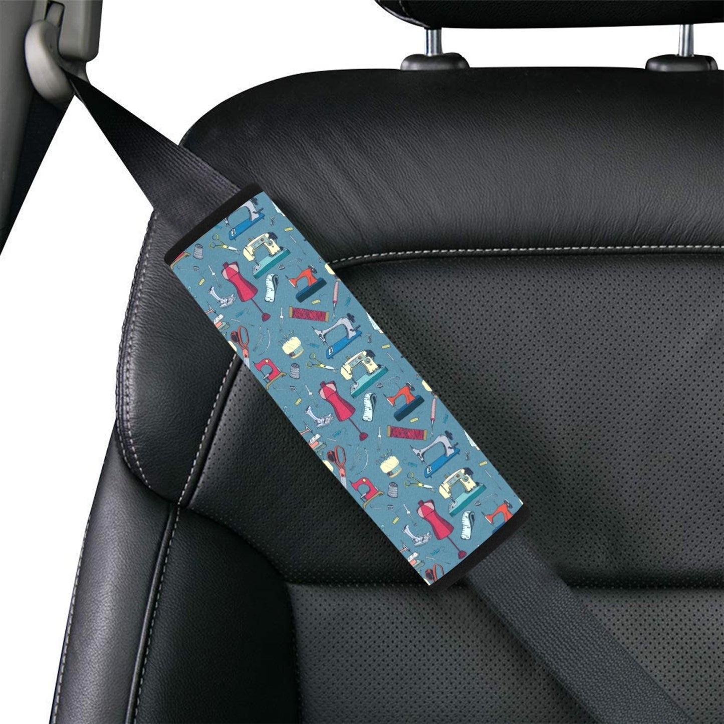 Sewing Equipment Print Design LKS301 Car Seat Belt Cover