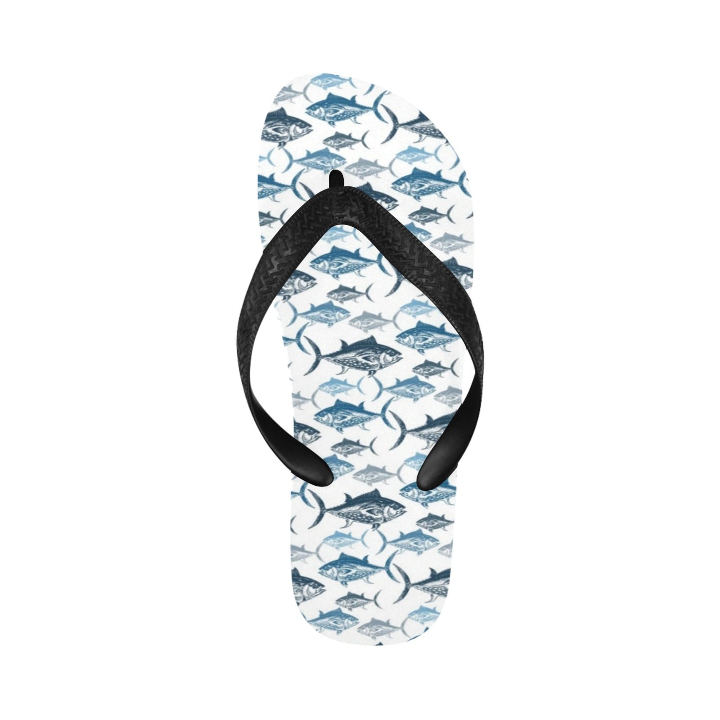 Tuna Fish Print Design LKS303 Flip Flops