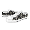 Skull King Print Design LKS3010 Women's White Low Top Shoes