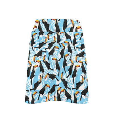 Toucan Print Design LKS303 17" Golf & Pickleball Skort with Pockets