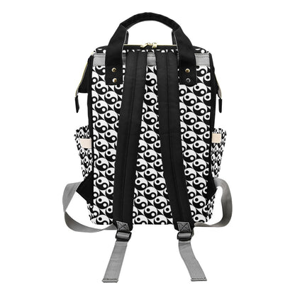 Yin Yang Print Design LKS304 Diaper Bag Backpack