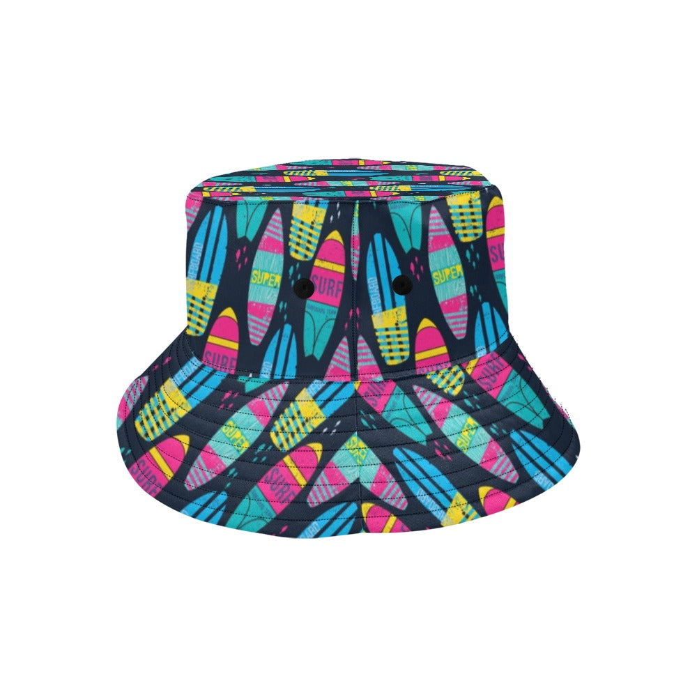 Surfboard Colorful Print Design LKS302 Unisex Bucket Hat