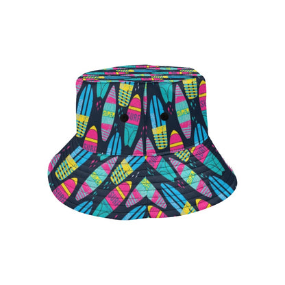 Surfboard Colorful Print Design LKS302 Unisex Bucket Hat