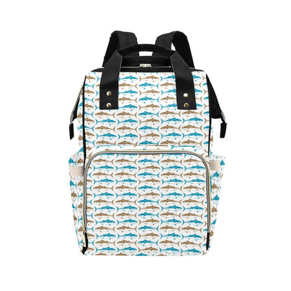 Tuna Fish Print Design LKS301 Diaper Bag Backpack