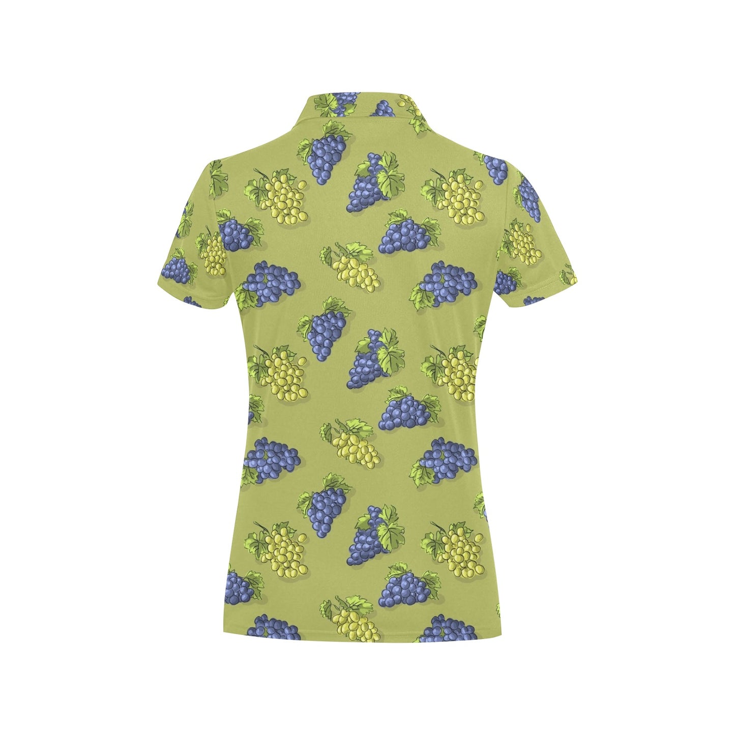 Grape Pattern Print Design GP08 Women's Polo Shirt