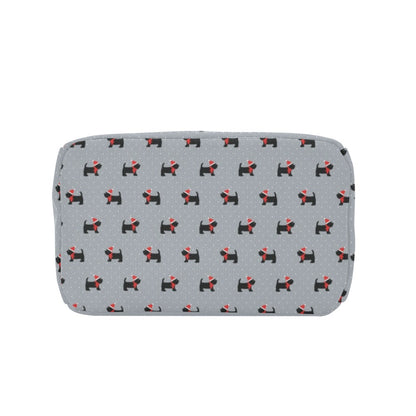 Scottish Christmas Themed Terriers Print Design LKS3018 Insulated Lunch Bag