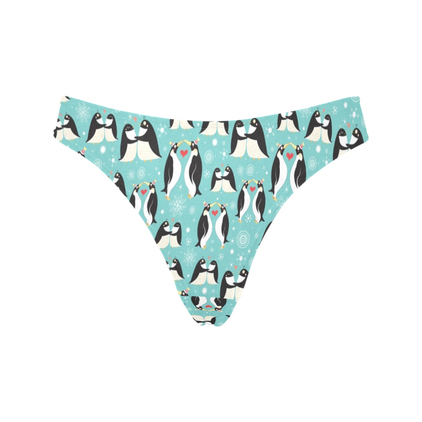 Penguin Love Print Women's Thongs