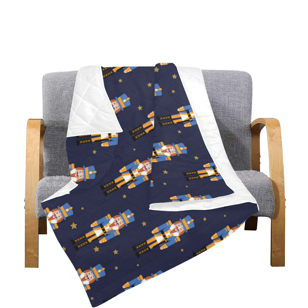 Nutcracker Pattern Print Design A04 Premium Quilt