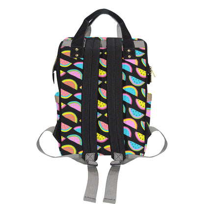 Watermelon Pattern Print Design WM08 Diaper Bag Backpack