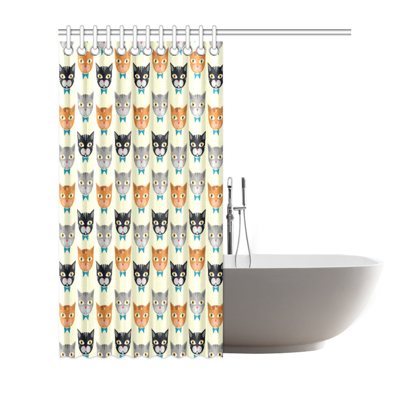 Cat Pattern Print Design 05 Shower Curtain