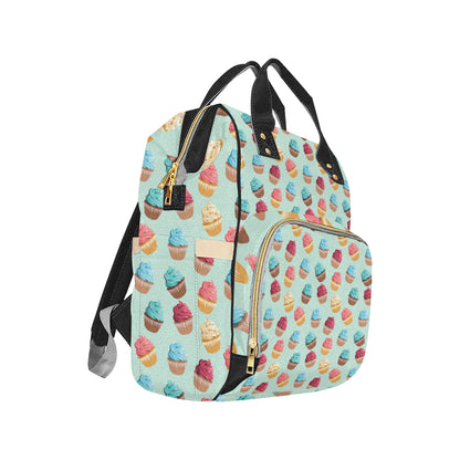Cupcake Pattern Print Design 01 Diaper Bag Backpack
