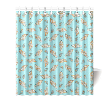 Angel Wings Pattern Print Design 03 Shower Curtain